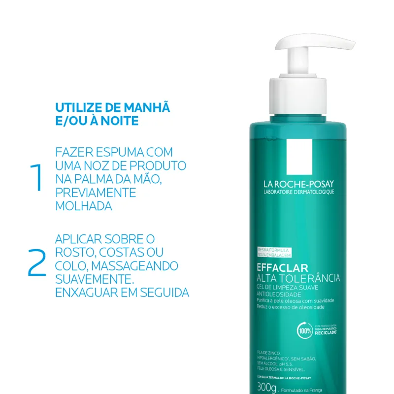 La Roche-Posay Effaclar Alta Tolerância - Sabonete Facial 300g - Imagem 3