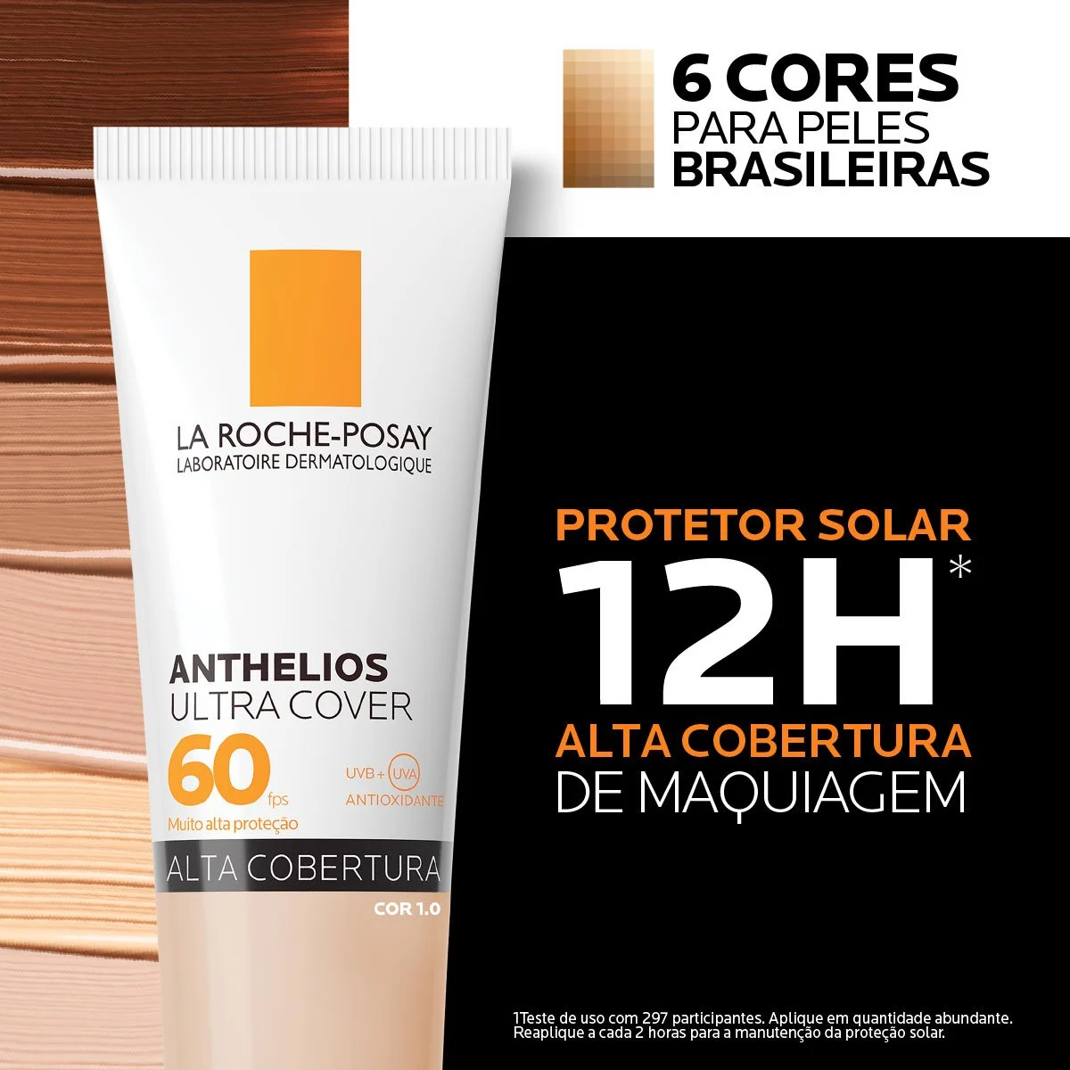 Protetor Solar Facial com Cor La Roche-Posay Anthelios Ultra Cover FPS60 - Imagem 2